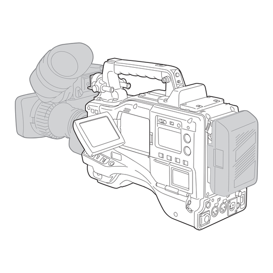 Panasonic AJ-SPX800P Operating Instructions Manual