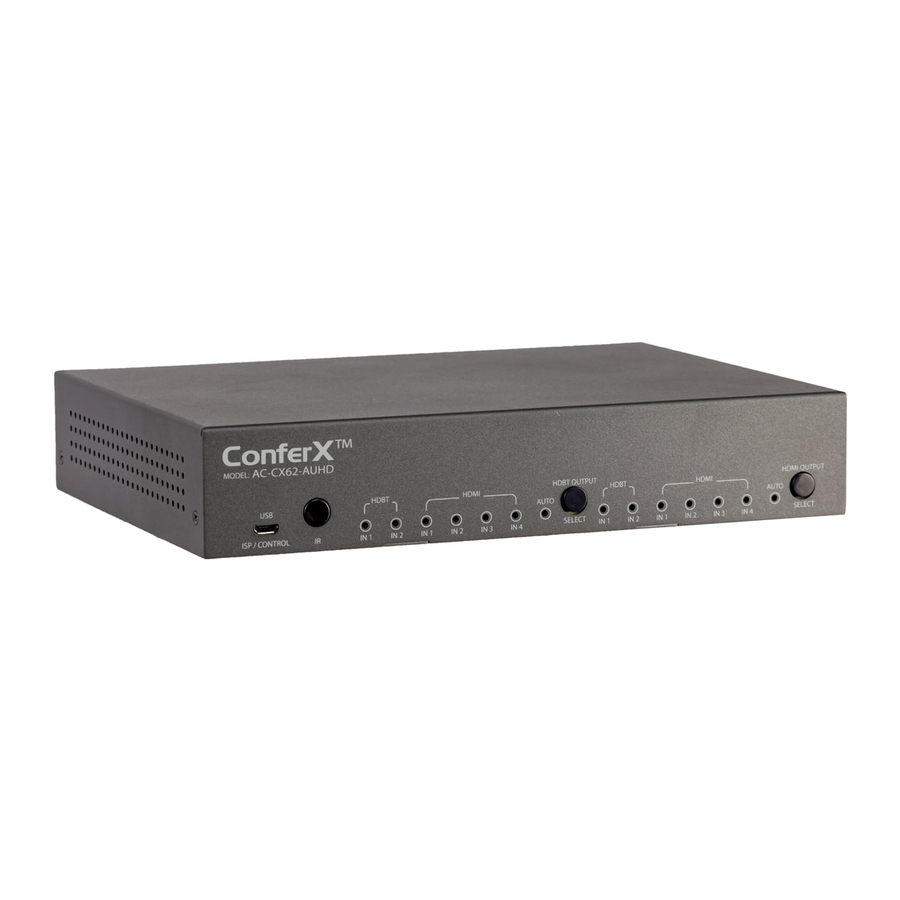 AVProEdge ConferX AC-CX62-AUHD User Manual