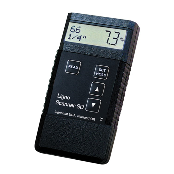 Lignomat Ligno-Scanner S User Instructions