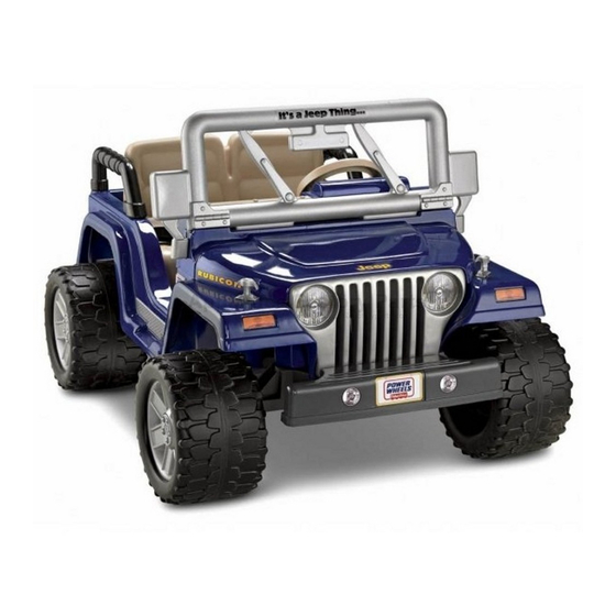 Fisher-Price POWER WHEELS N3089 Owner's Manual