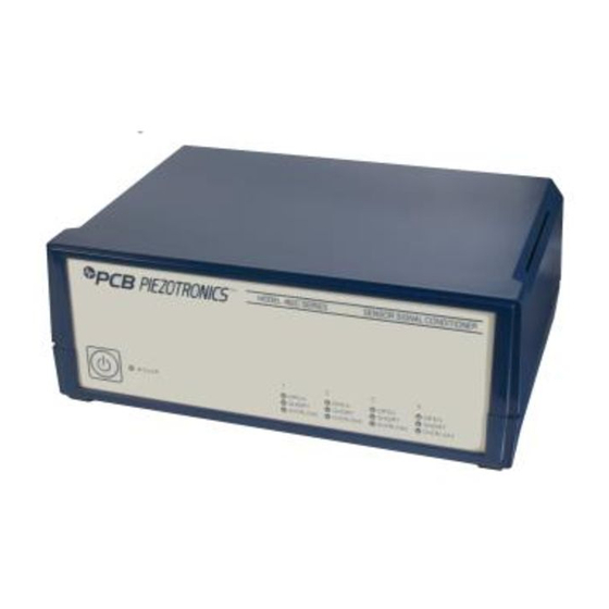 PCB Piezotronics 482C16 Installation And Operating Manual