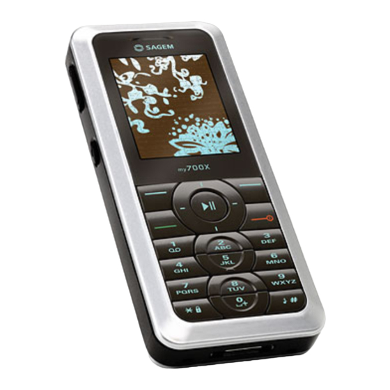 Sagem MY700X User Manual