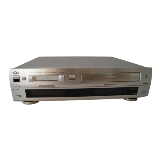 JVC HR-DVS1U Dual Format VCR Manuals