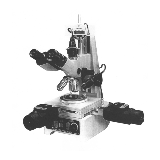 Meiji Techno MT5500 Instruction Manual