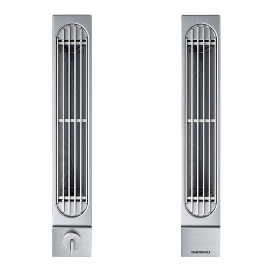 Gaggenau VL 041 Use And Care Manual