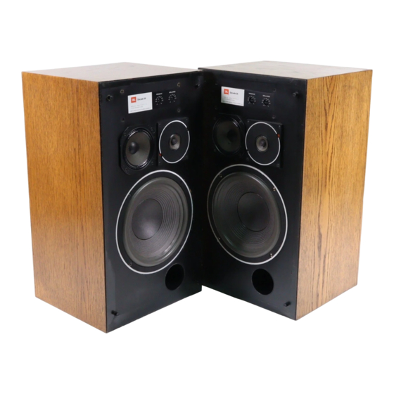JBL Decade L36 Instruction Manual