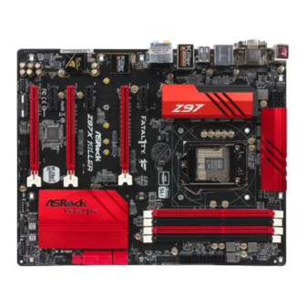 ASROCK Fatal1ty Z97X Killer/3.1 Series Manual