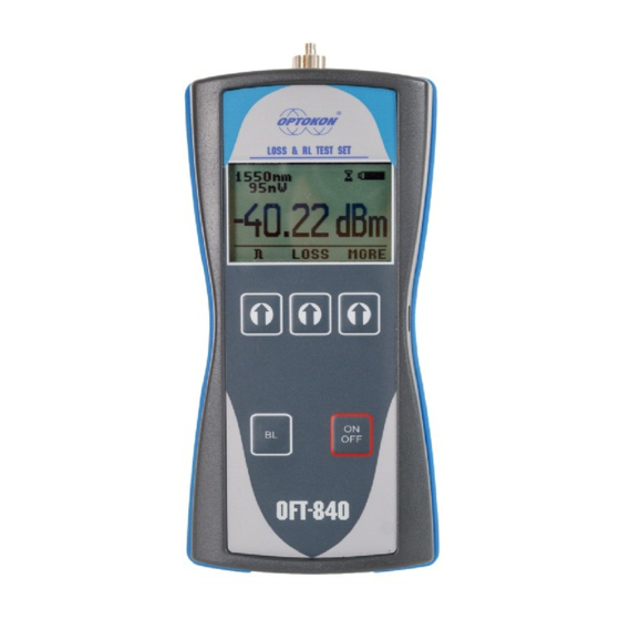 OPTOKON OFT-840 Manuals