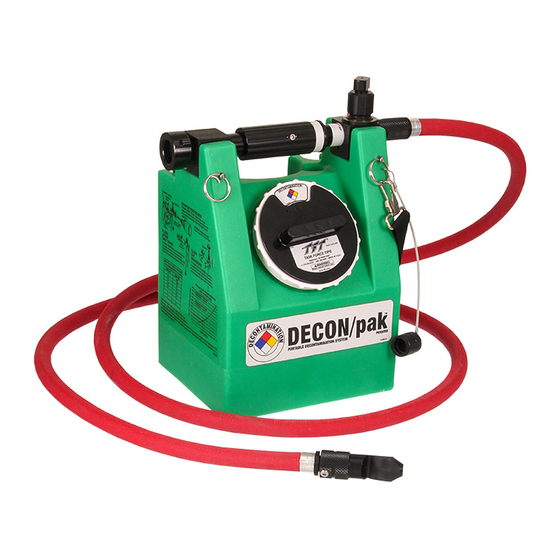 User Manuals: TFT DECON/pak Decontamination System