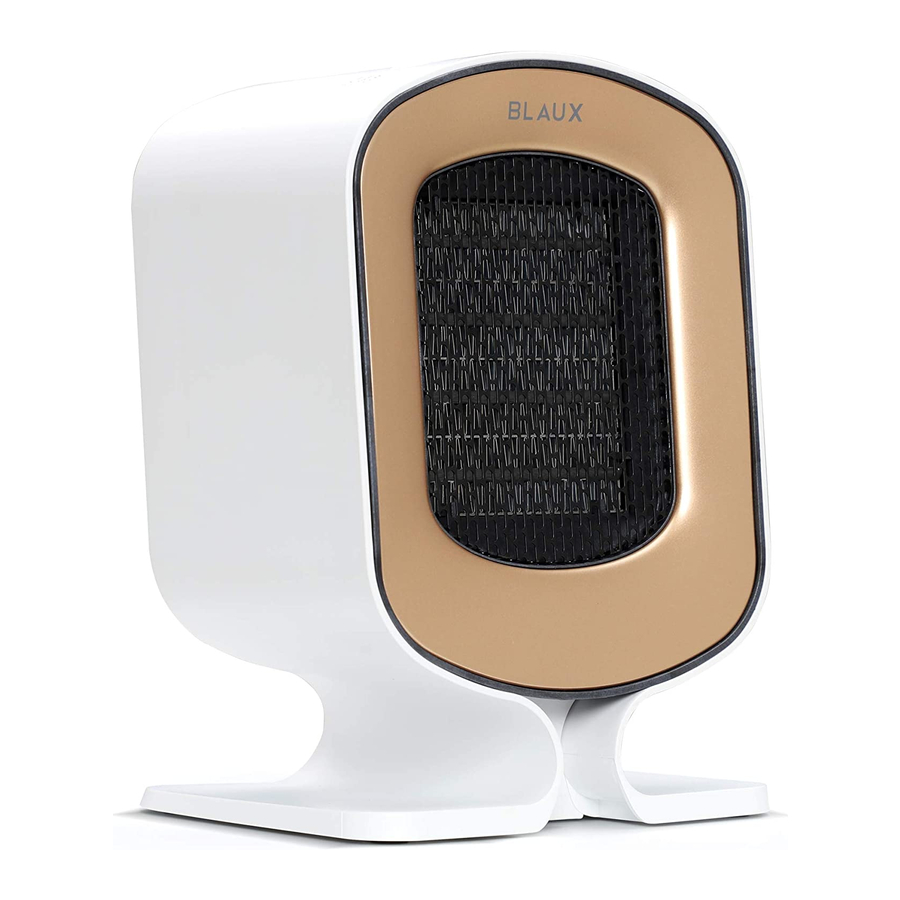 BLAUX HEATCORE - 1200W Space Heater Manual