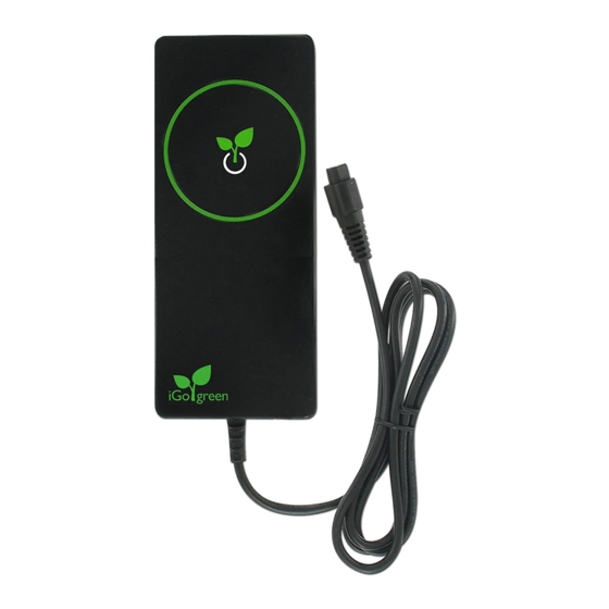 Igo LAPTOP TRAVEL CHARGER  GREEN - QUICK GUIDE 2 Quick Manual