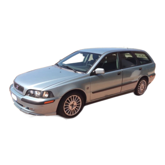 Volvo 2003 V40 Operation And Care Manual
