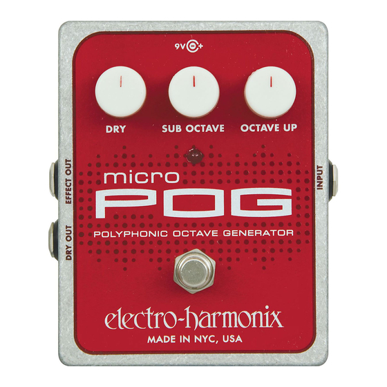 Electro-Harmonix XO MICRO POG Manual