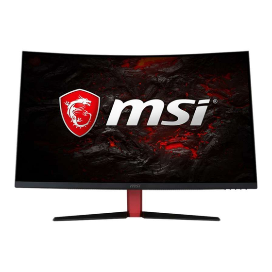 MSI Optix AG32CQ User Manual