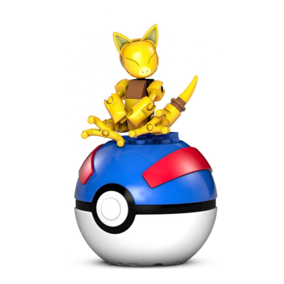Mega Construx Wonder Builders Pokemon Abra Manual