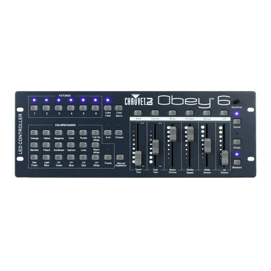 Chauvet DJ Obey 6 Quick Reference Manual