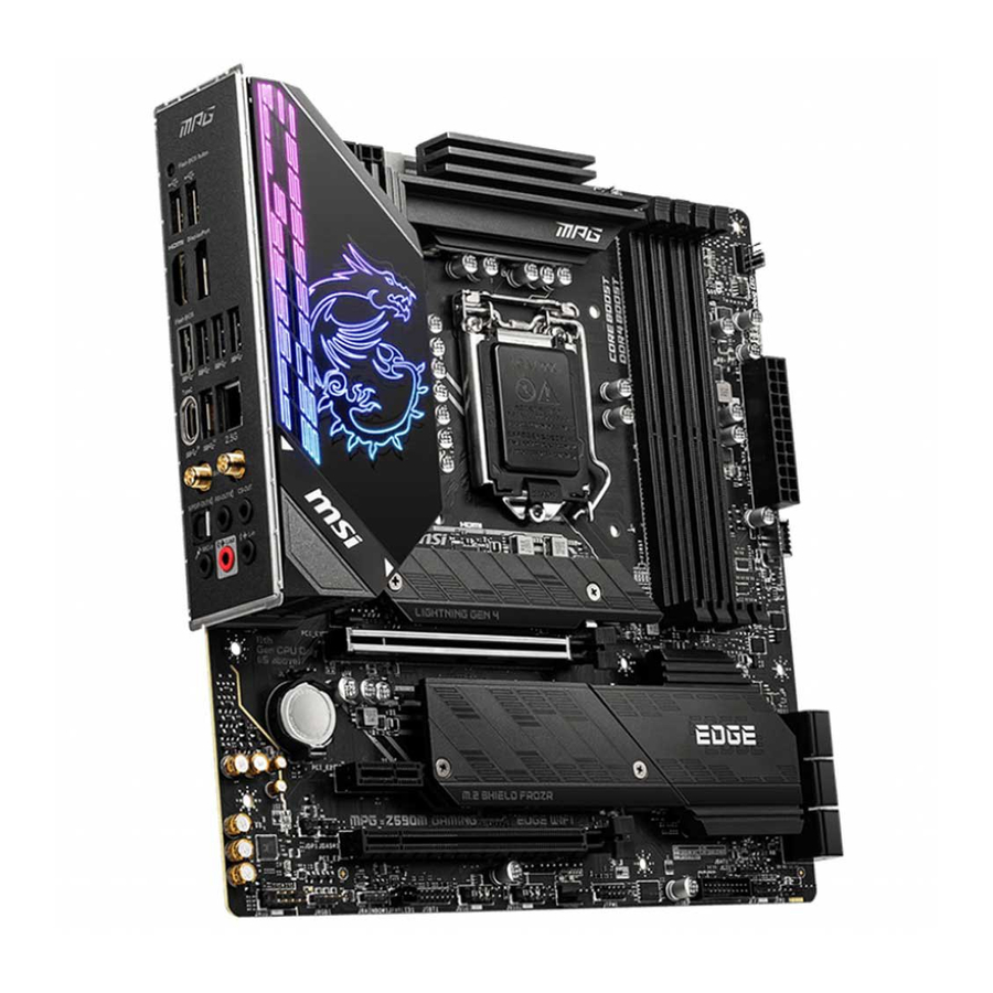 MSI MPG Z590M Manual