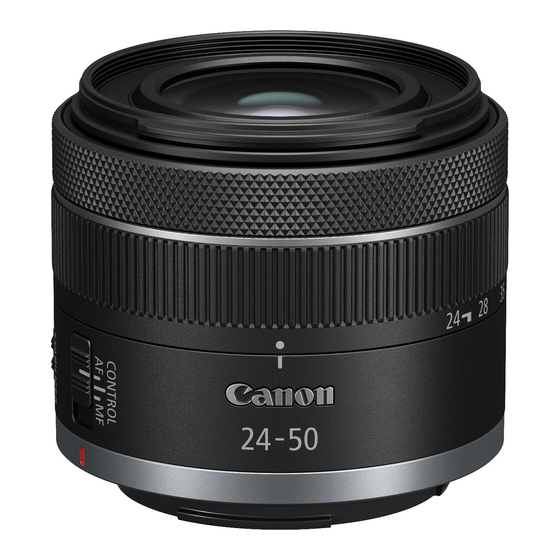 Canon RF 24-50mm F4.5-6.3 IS STM Instructions Manual
