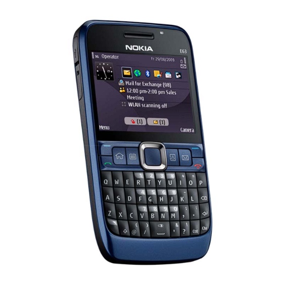 Nokia E63 RM-437 Manuals
