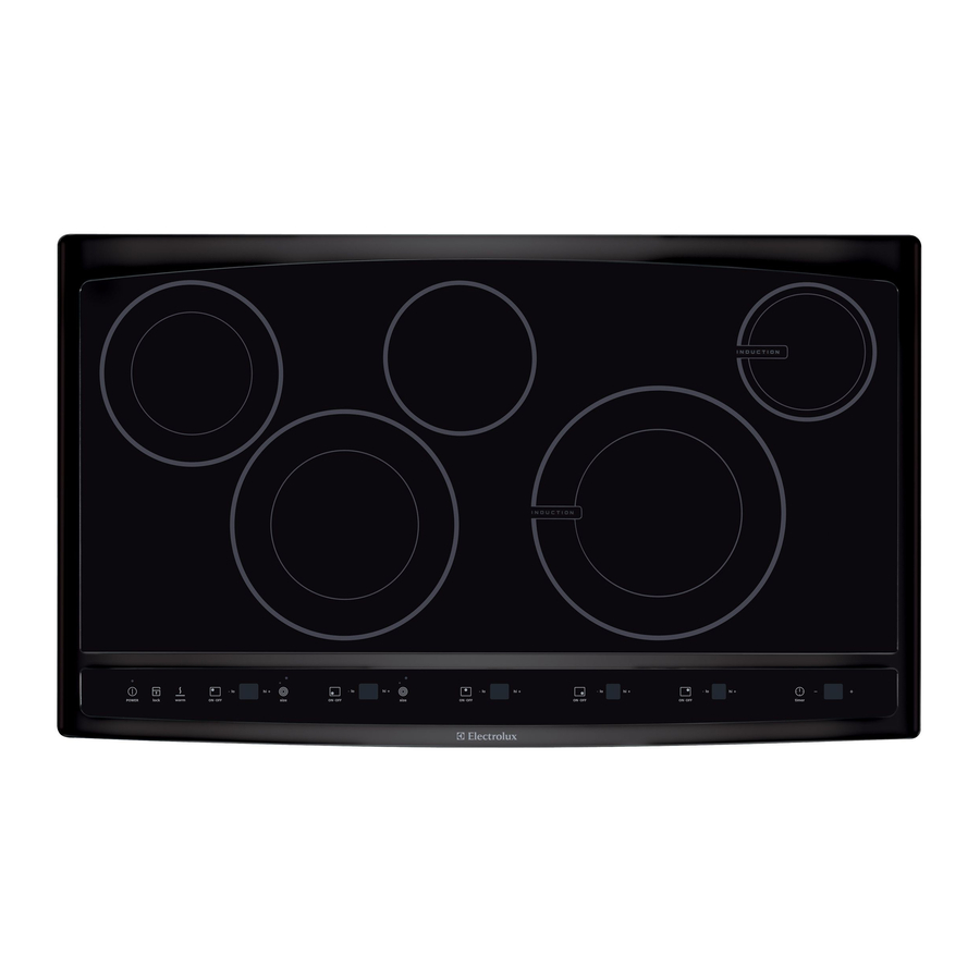 Electrolux EW36CC55GB - 36 Inch Hybrid Induction Cooktop Installation Instructions Manual
