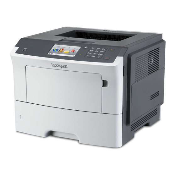 Lexmark M3150 Menu Map