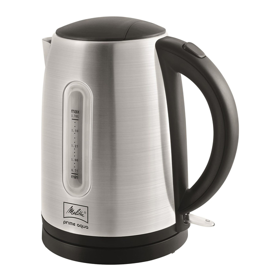 Melitta Prima Aqua Operating Manual