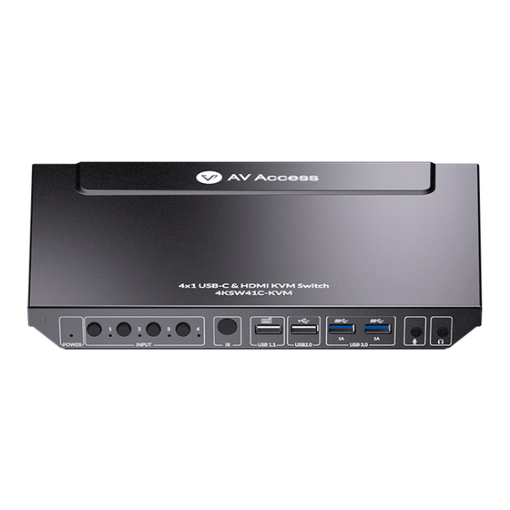 AV Access 4KSW41C-KVM User Manual
