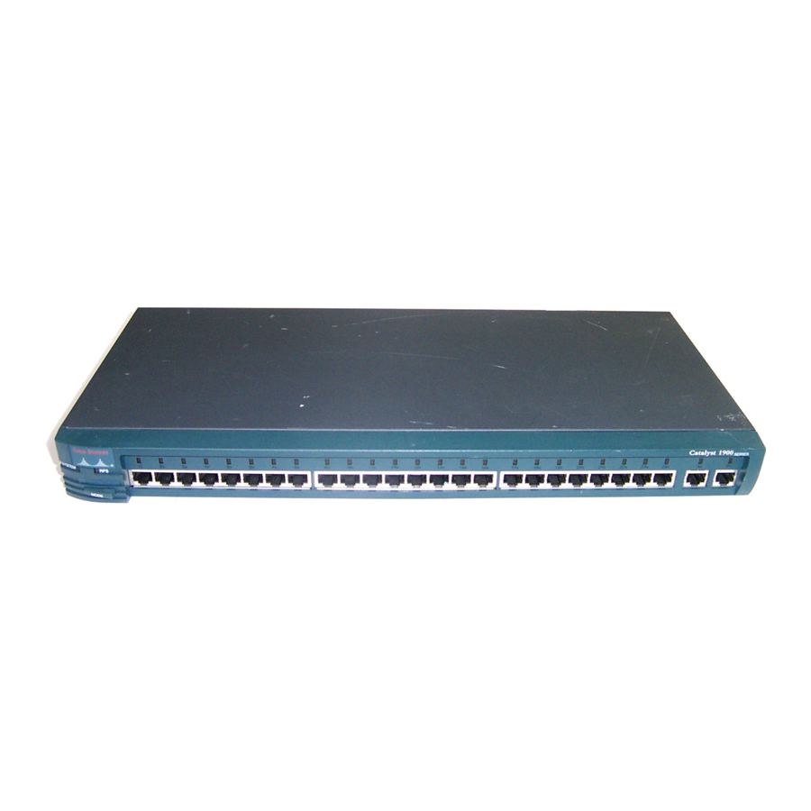 Catalyst 1900 Series Quick Start Manual