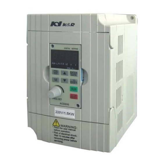 K&R ACD200 Series User Manual
