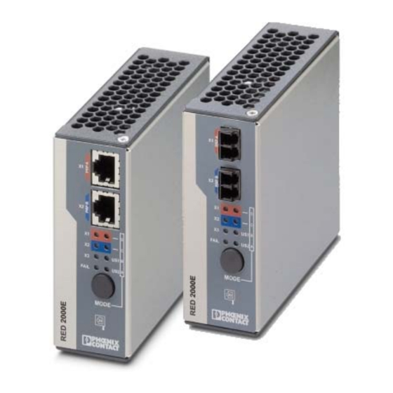 Phoenix Contact FL RED 2000 User Manual