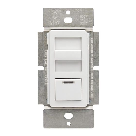 Leviton DECORA ILLUMATECH IPF01-1LX Installation Instructions