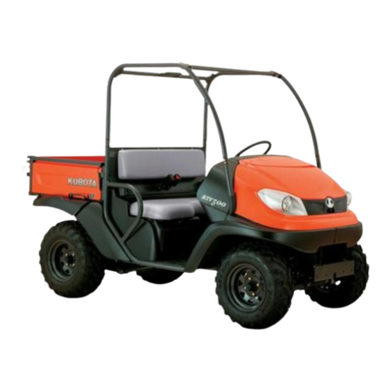 Kubota WSM RTV500 Workshop Manual