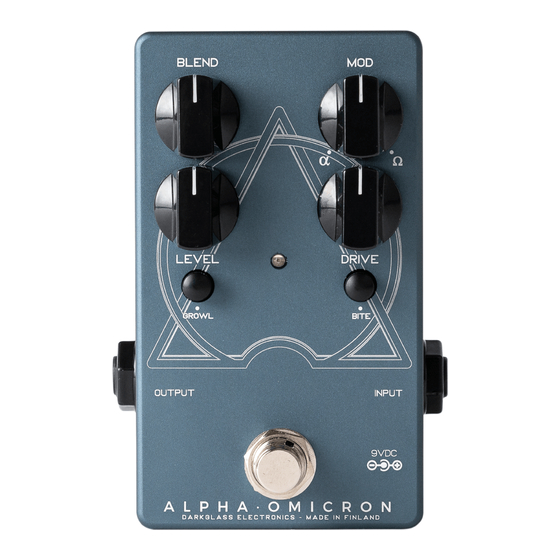 Darkglass Electronics Alpha Omicron Core Series Manual