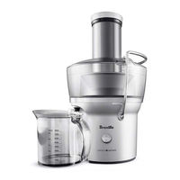 BREVILLE Juice Fountain BJE200C Instructions For Use Manual
