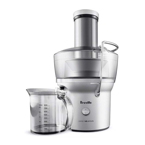 Breville Juice Fountain BJE200 Instructions For Use Manual