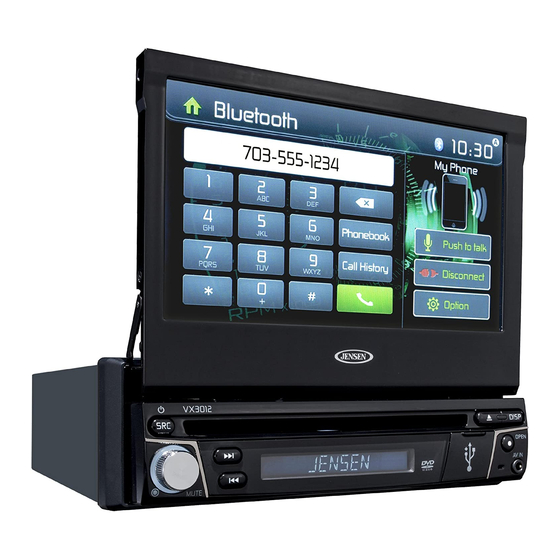Jensen VX3012 Operation Manual