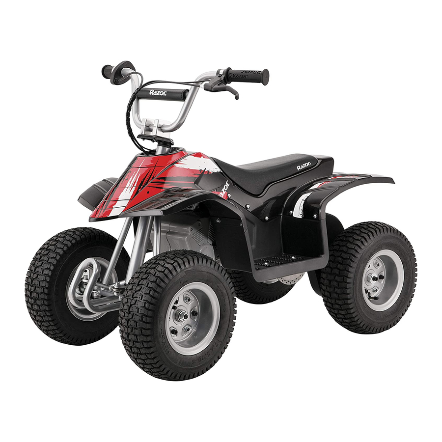 Razor dune hot sale buggy manual