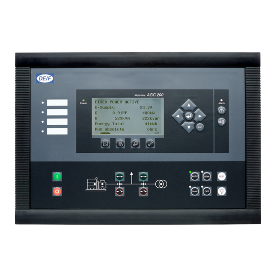 Deif AGC 200 Series General Manuallines For Commissioning