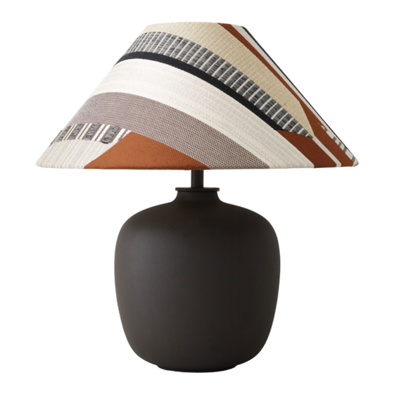 MENU Kroyer-Saetter-Lassen Torso Table Lamp 37 Quick Start Manual