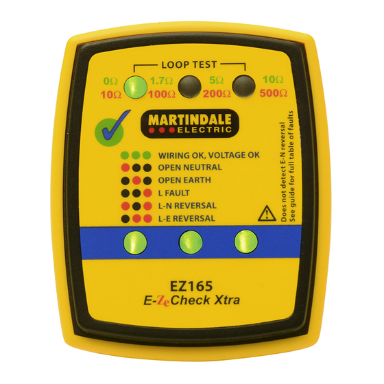 Martindale Electric EZ165 Instruction Manual
