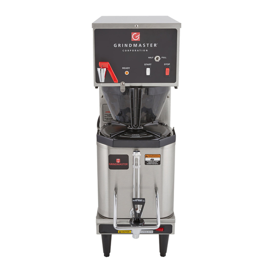 GRINDMASTER P200E COFFEE MAKER OPERATION AND INSTRUCTION MANUAL