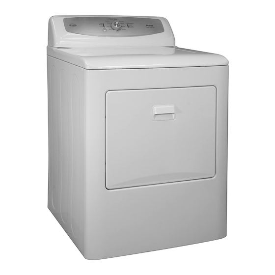 HAIER RDE350AW DRYER USER MANUAL AND INSTALLATION INSTRUCTIONS ManualsLib