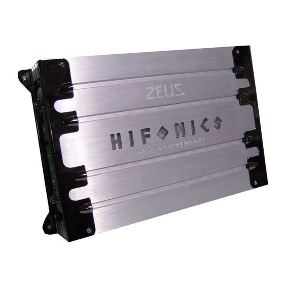 HIFONICS ZEUS ZXI1008 AMPLIFIER USER MANUAL ManualsLib