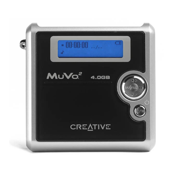 Creative Nomad MuVo2 User Manual