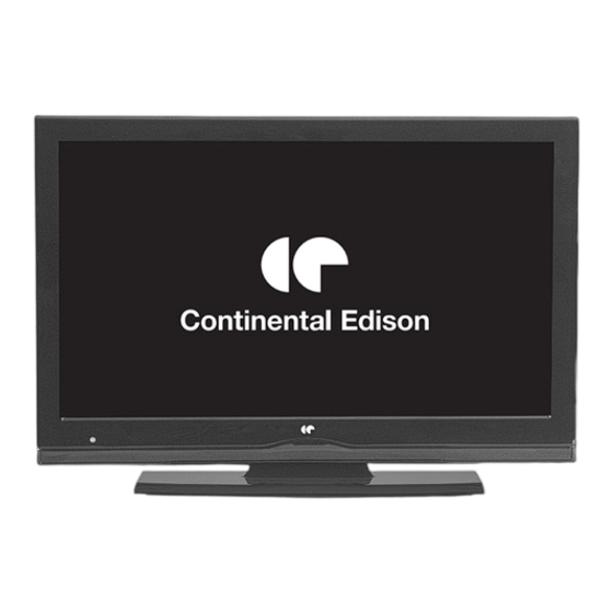 CONTINENTAL EDISON CETVLCD40FHDR3 Operating Instructions Manual