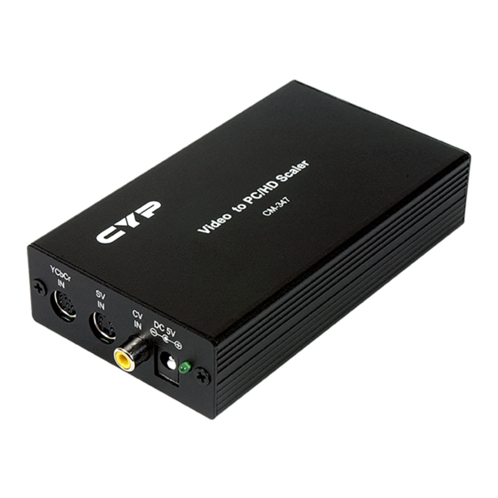 Cypress CM-347 Operation Manual