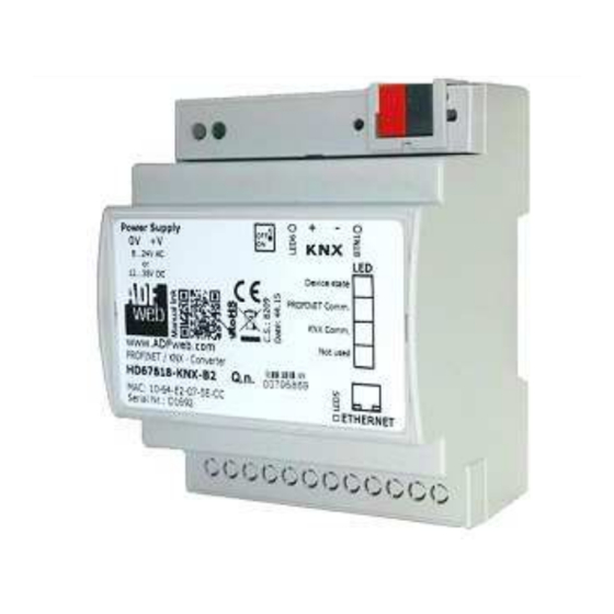 ADF Web HD67806-KNX-B2 User Manual