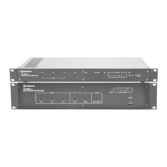 Adastra LA-Series User Manual