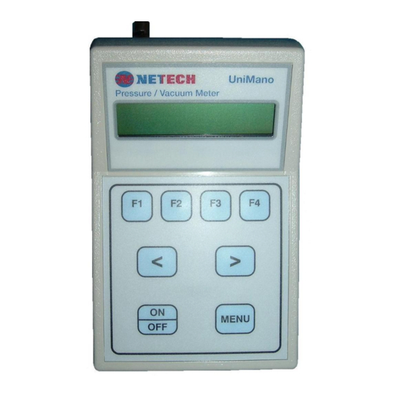 Netech UniMano 1000 800 Series Instruction Manual