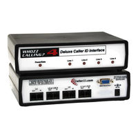 CallerID Whozz Calling Deluxe 2 Product Manual